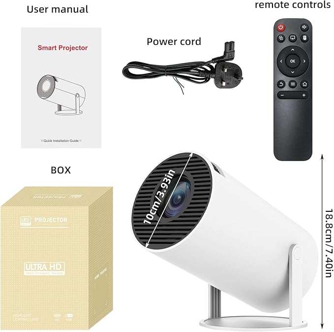 Mini projecteur 4K avec WiFi